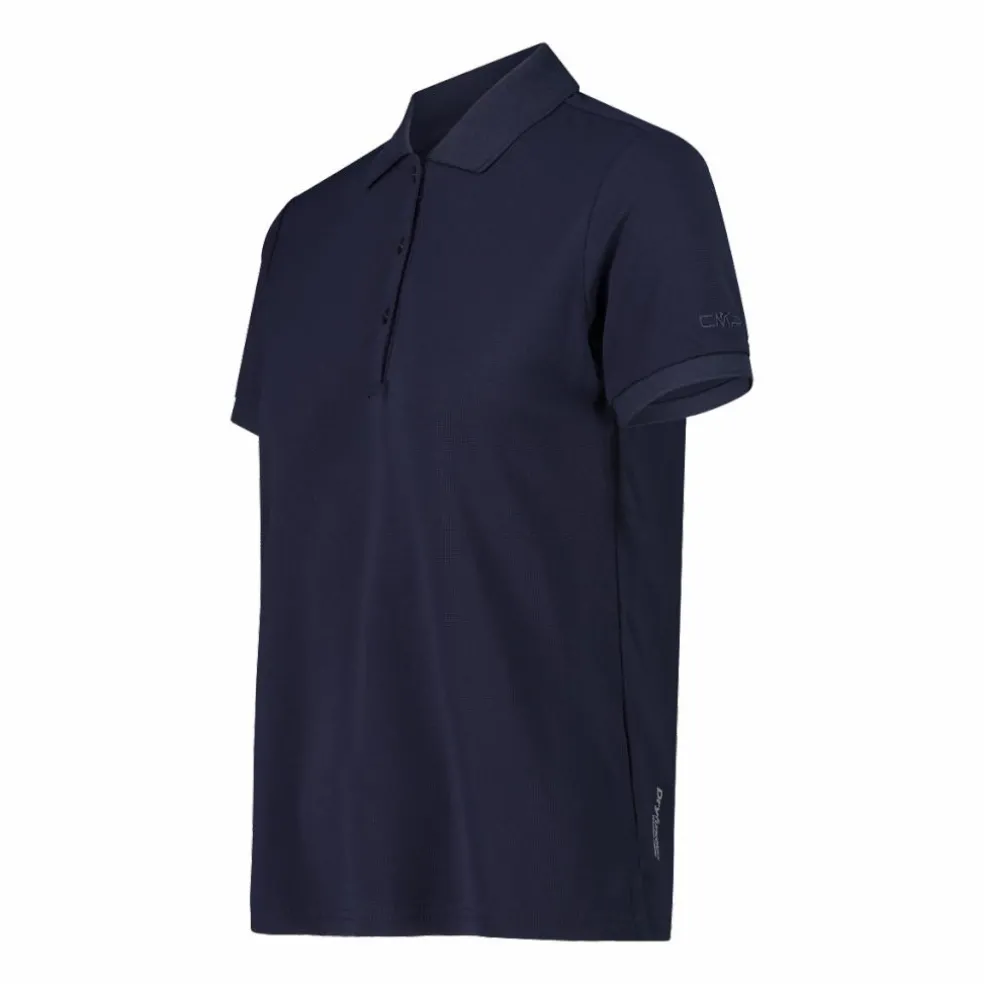 Polo piquet tinta unita donna in tactel