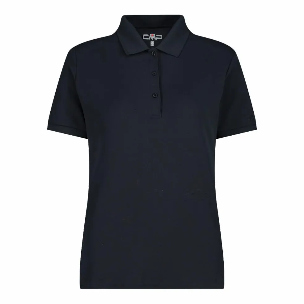 Polo piquet tinta unita donna in tactel