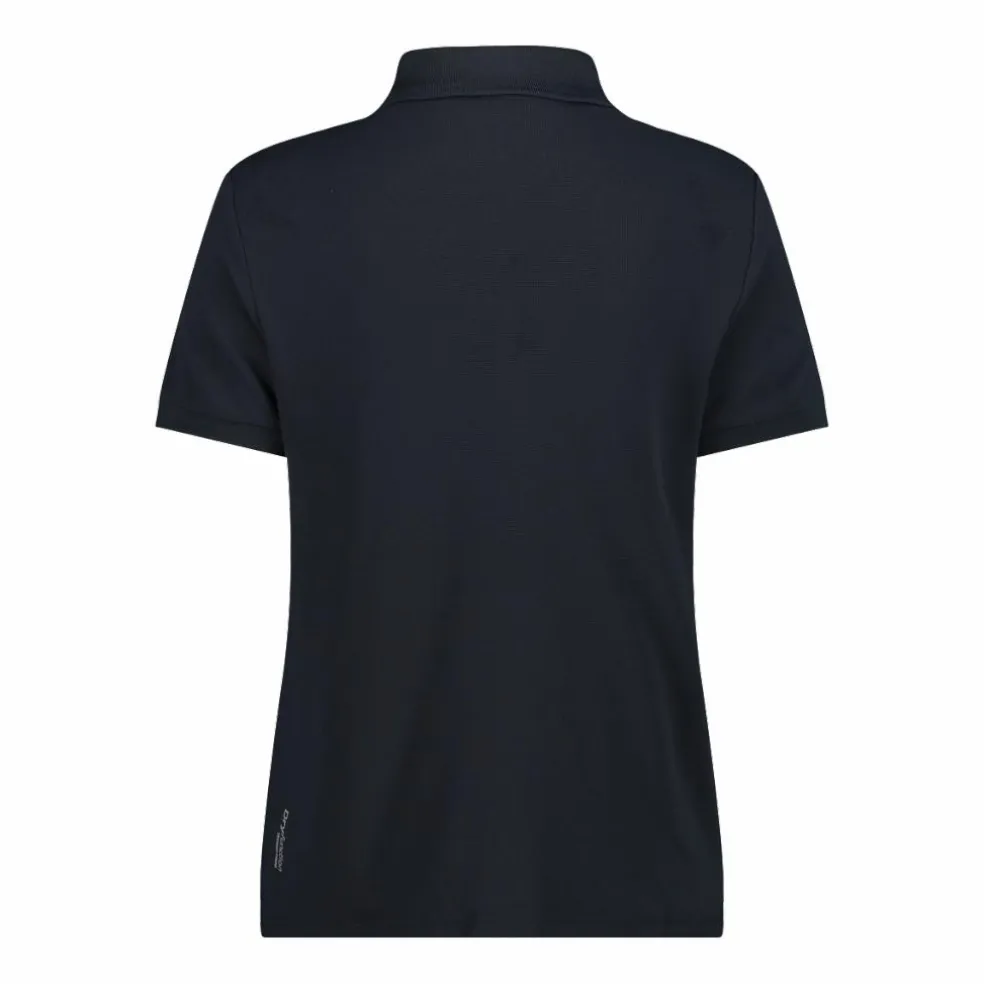 Polo piquet tinta unita donna in tactel