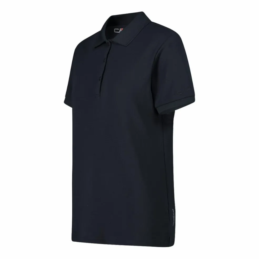 Polo piquet tinta unita donna in tactel