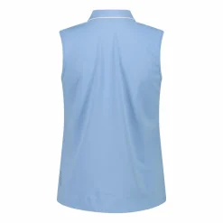 Polo senza maniche donna in stretch piquet