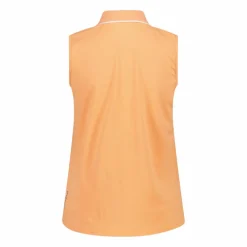 Polo senza maniche donna in stretch piquet