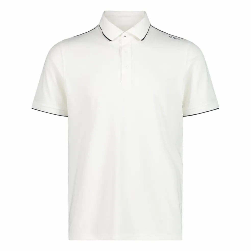 Polo uomo in stretch polyester e modal
