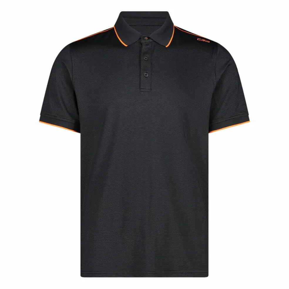 Polo uomo in stretch polyester e modal