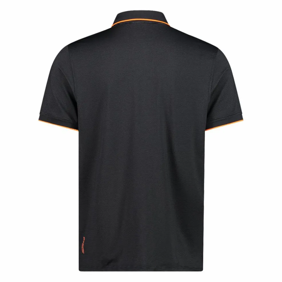 Polo uomo in stretch polyester e modal