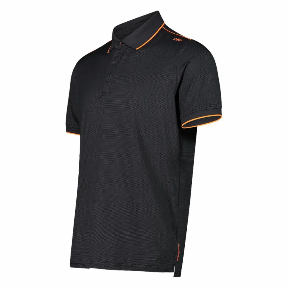 Polo uomo in stretch polyester e modal