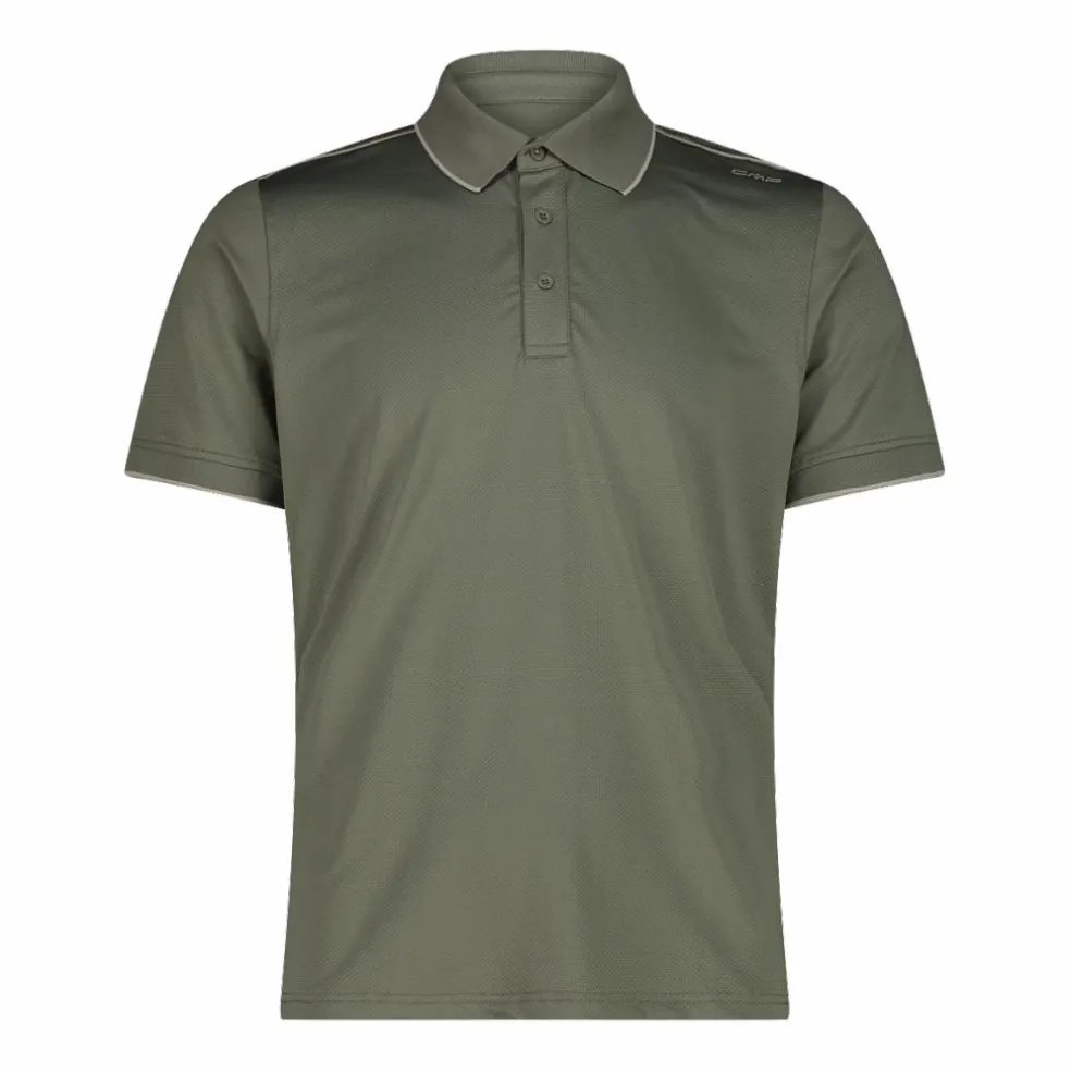 Polo uomo in stretch polyester e modal