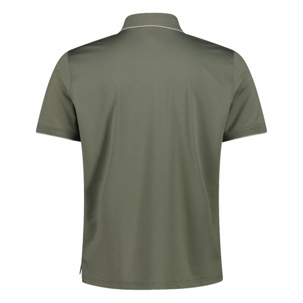 Polo uomo in stretch polyester e modal