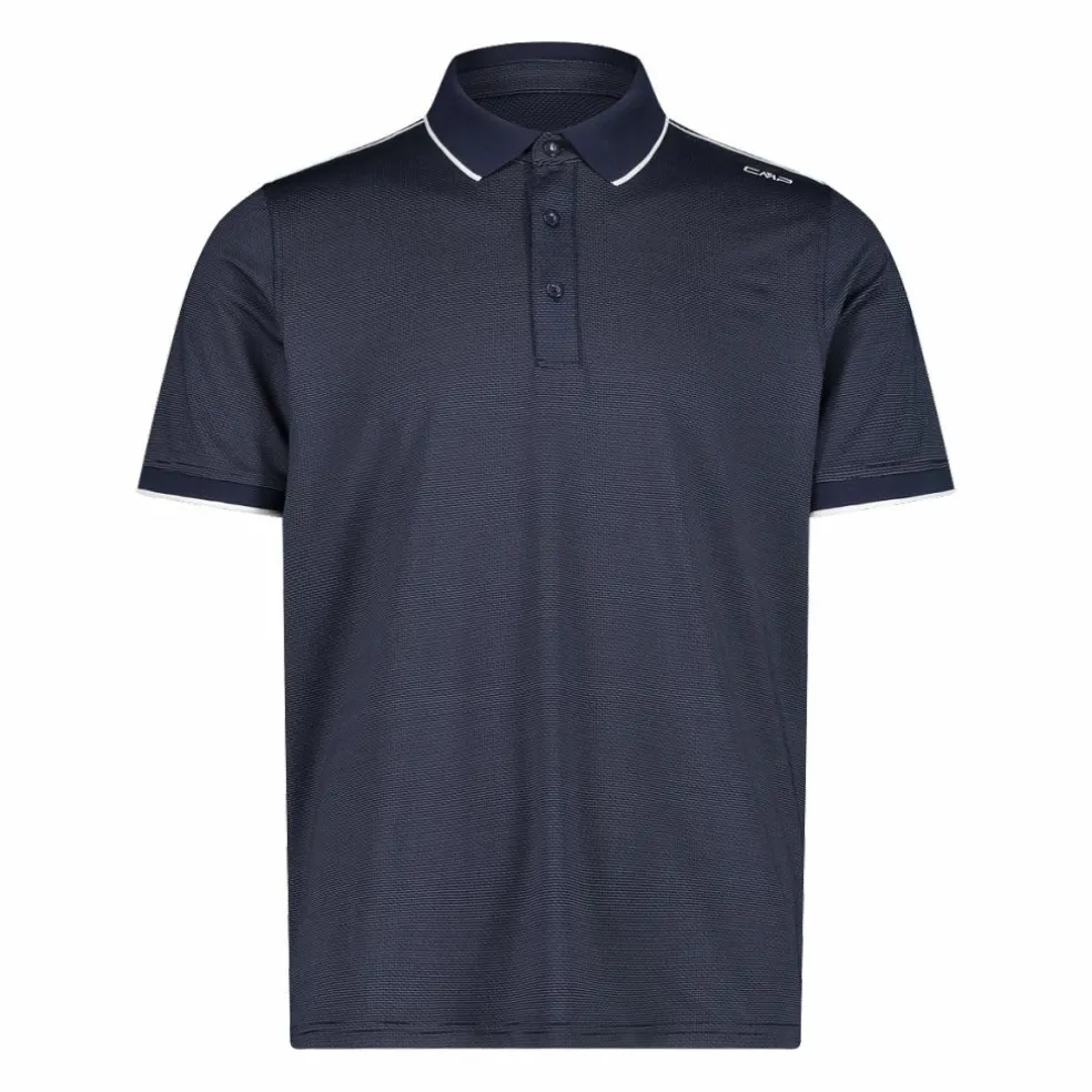 Polo uomo in stretch polyester e modal
