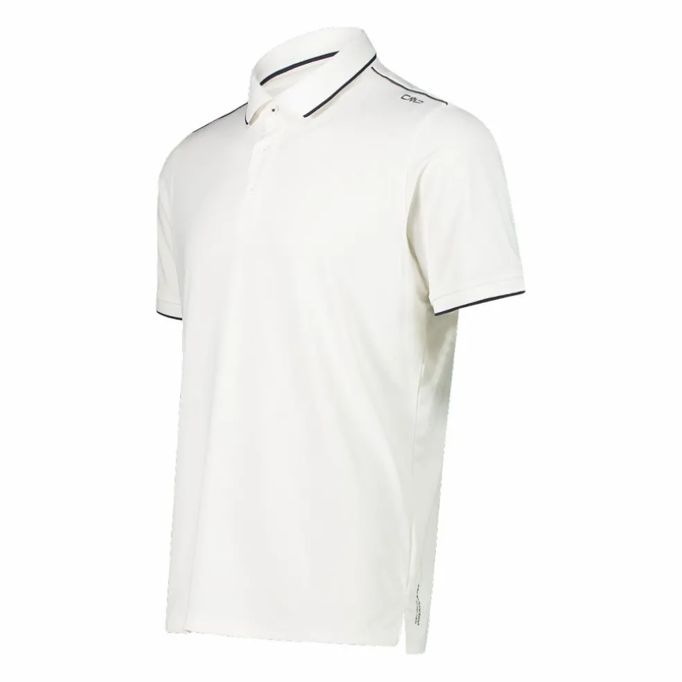 Polo uomo in stretch polyester e modal