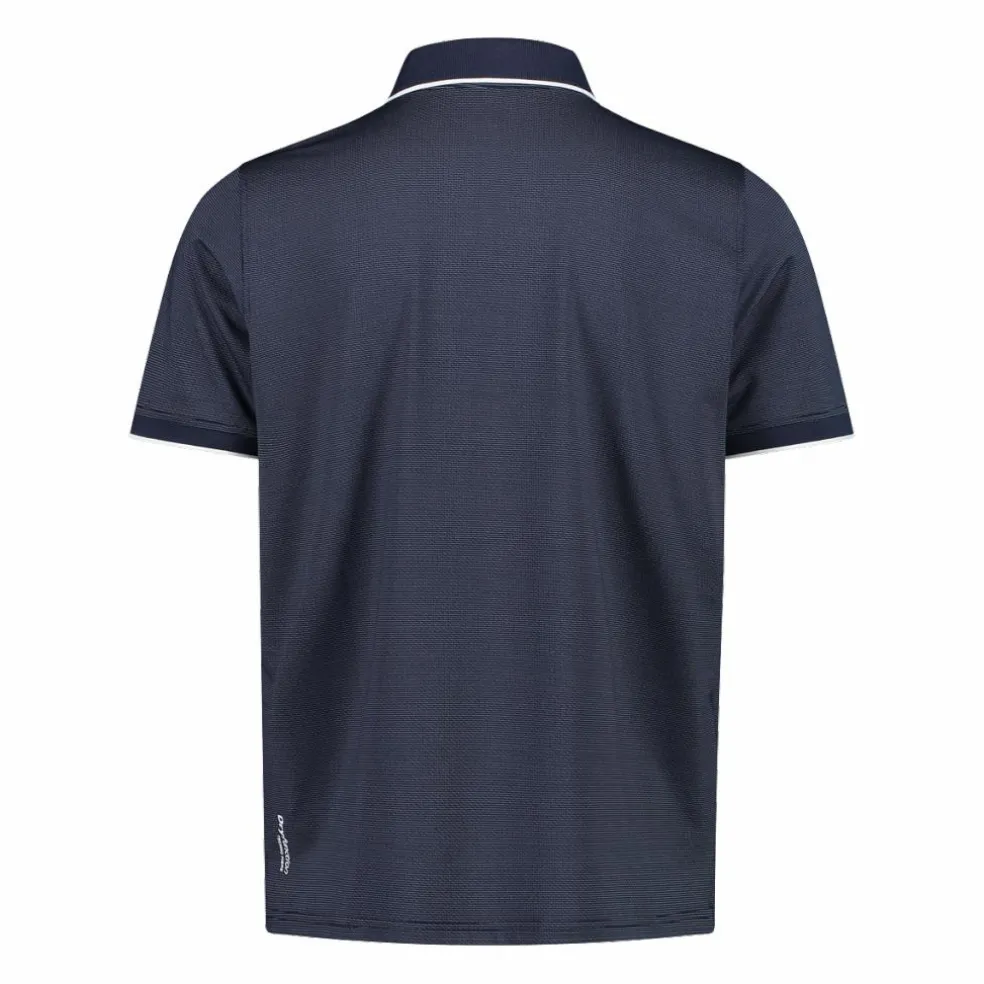 Polo uomo in stretch polyester e modal