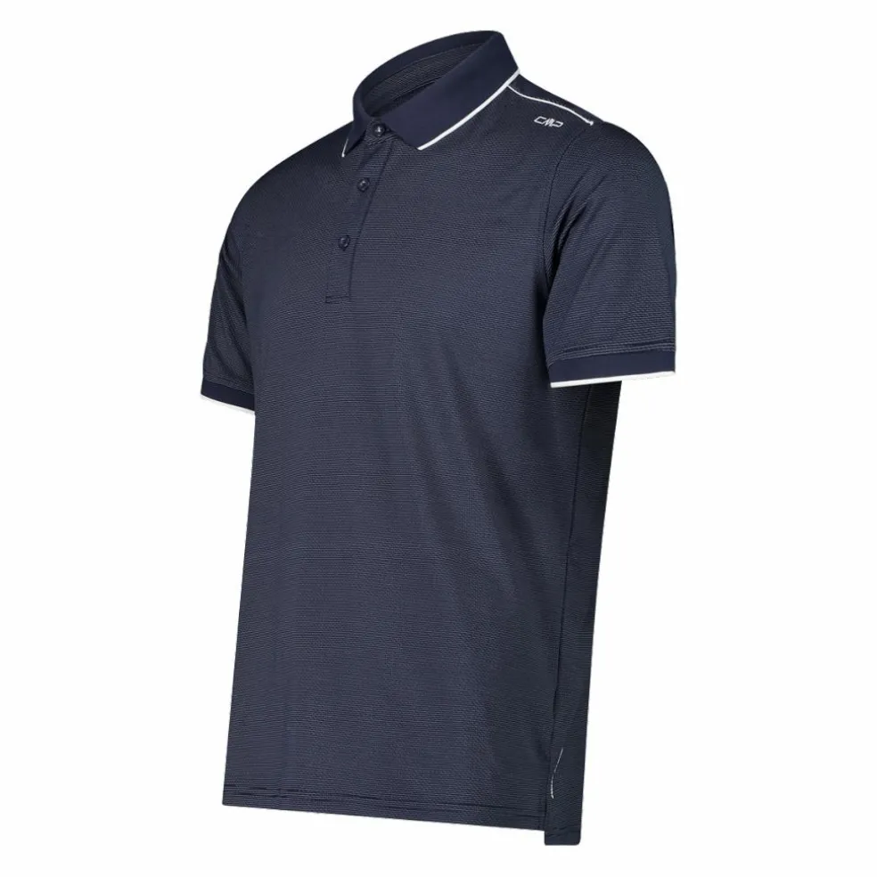 Polo uomo in stretch polyester e modal