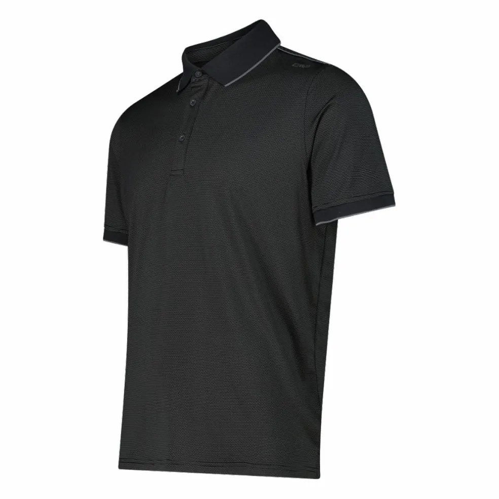 Polo uomo in stretch polyester e modal