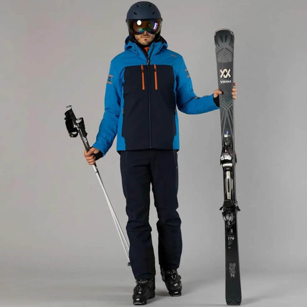 Salopette da uomo da sci in softshell