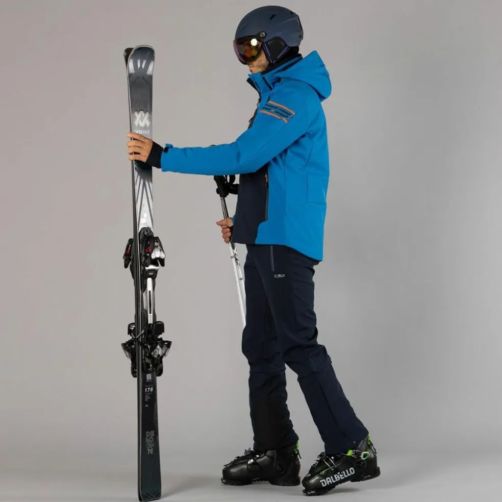 Salopette da uomo da sci in softshell