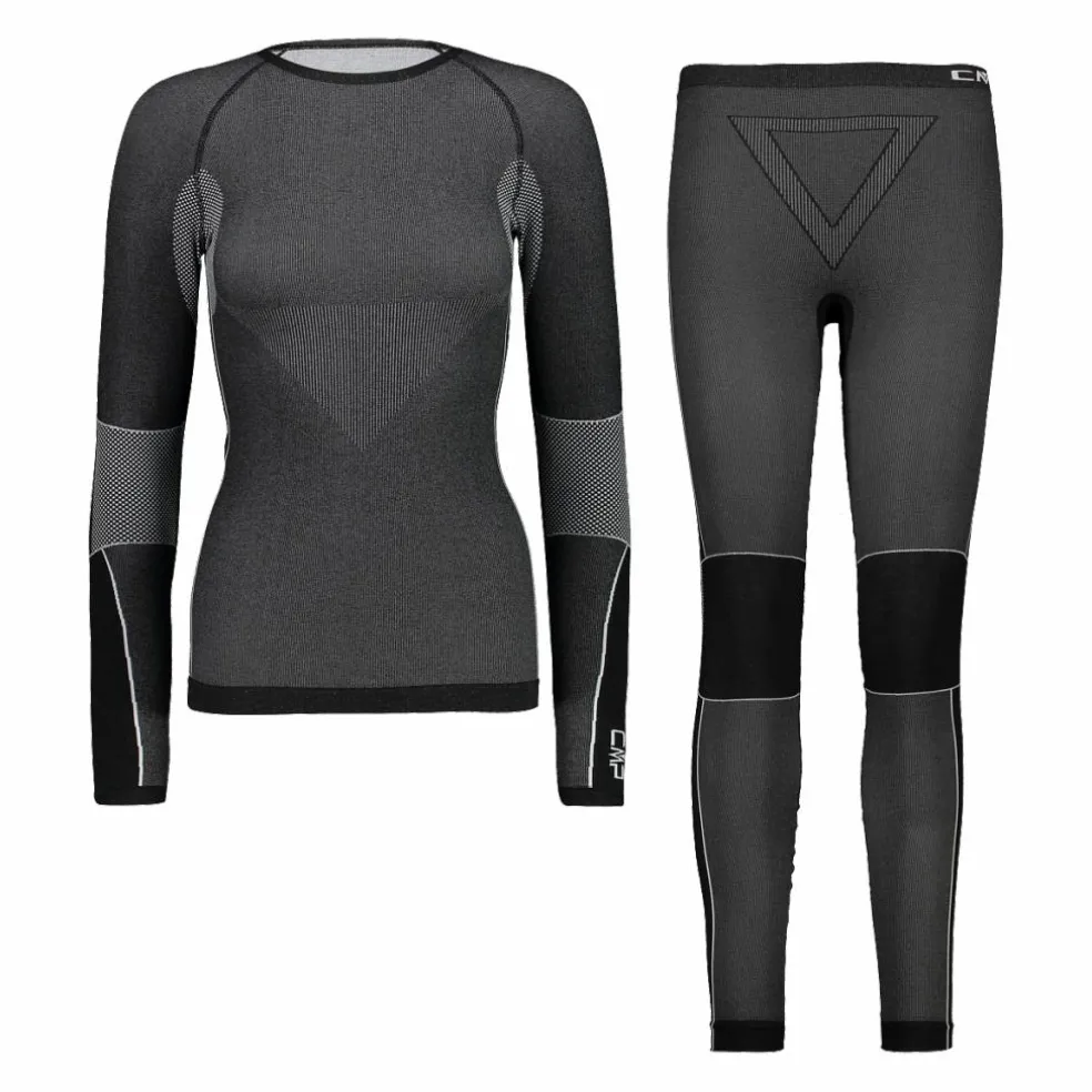 Set intimo maglia e calzamaglia senza cuciture da donna