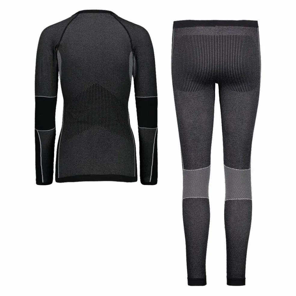 Set intimo maglia e calzamaglia senza cuciture da donna