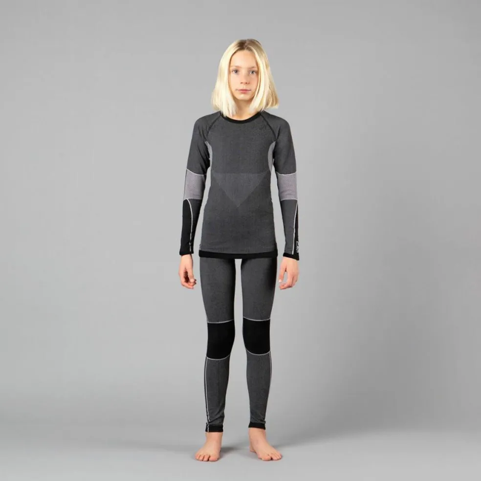 Set pantaloni e maglia base layer seamless bambino unisex