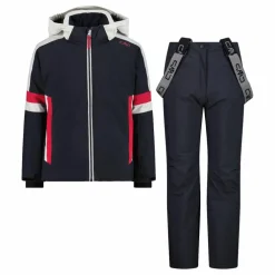 Set sci da bambina in twill