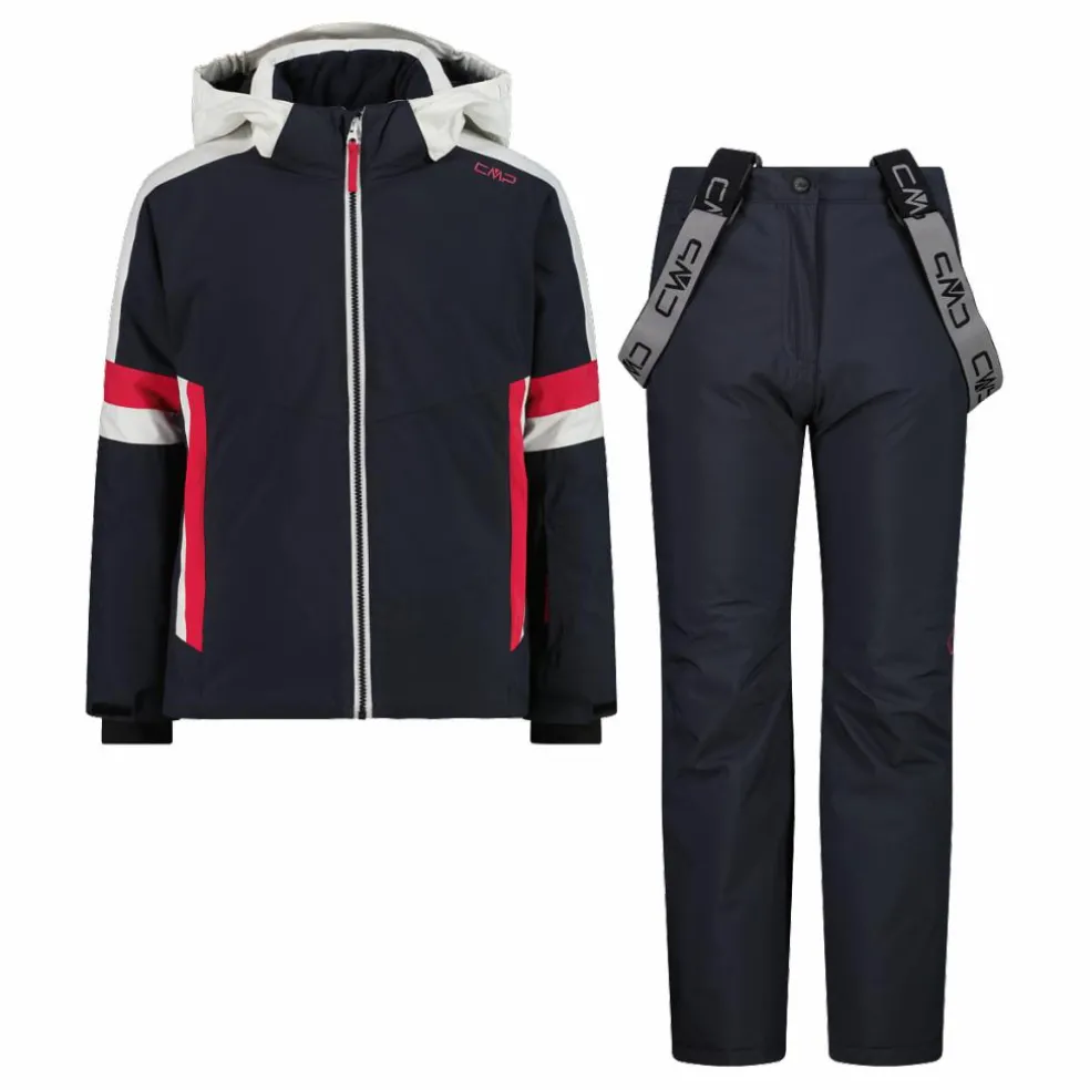 Set sci da bambina in twill