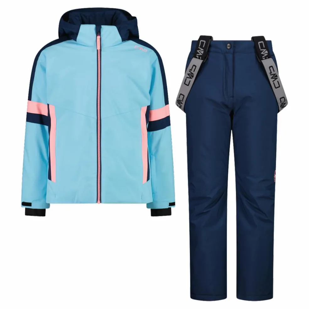 Set sci da bambina in twill