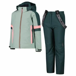Set sci da bambina in twill