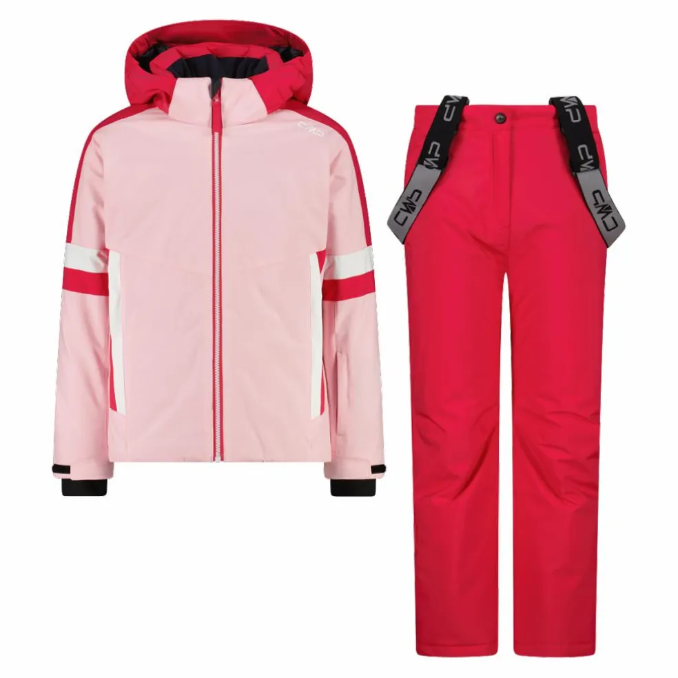 Set sci da bambina in twill