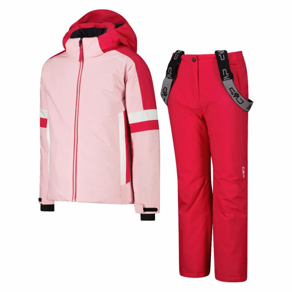 Set sci da bambina in twill