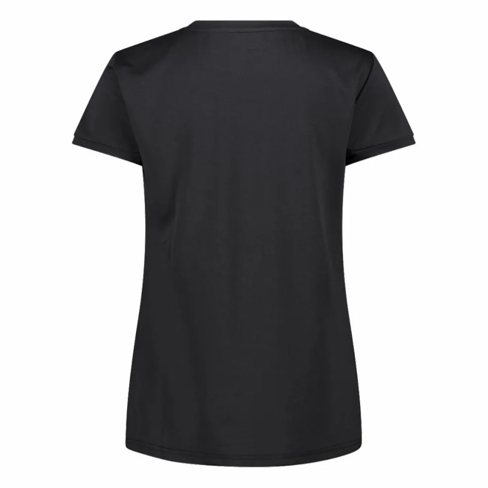 T -shirt Unlimitech da donna con logo in Grafene