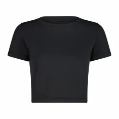 Top maniche corte da donna in stretch polyamide