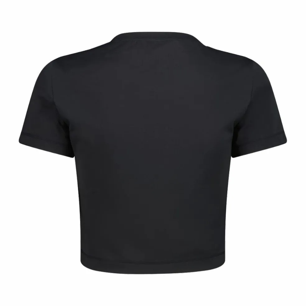 Top maniche corte da donna in stretch polyamide