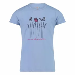 T-shirt da bambina in cotone biologico