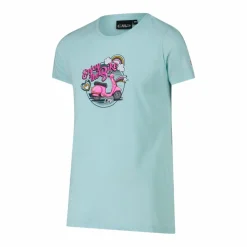 T-shirt da bambina in cotone biologico