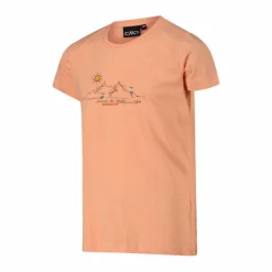T-shirt da bambina in cotone biologico