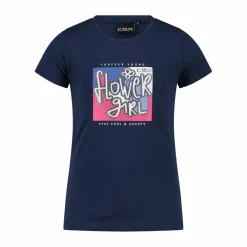 T-shirt da bambina in cotone biologico