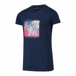T-shirt da bambina in cotone biologico