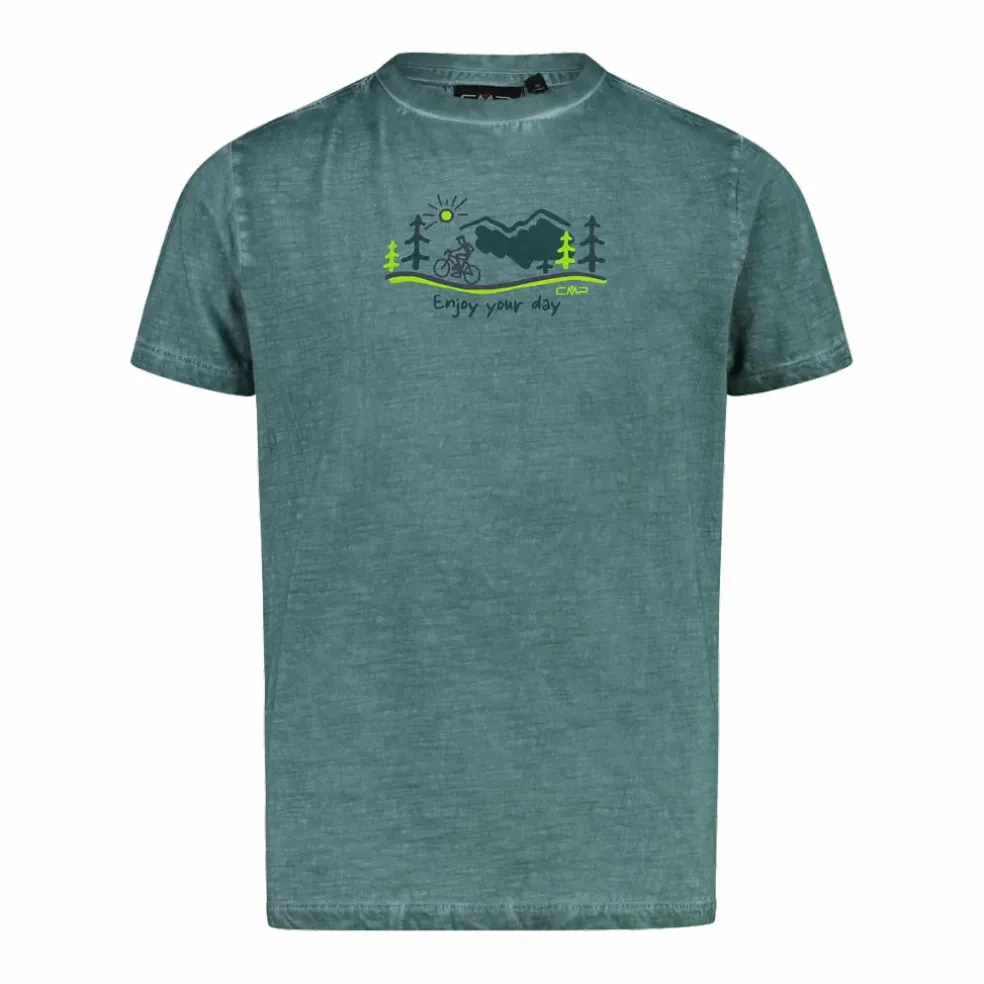 T-shirt da bambino slub jersey