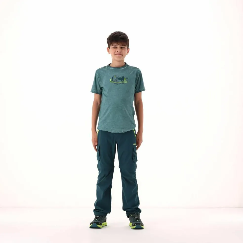 T-shirt da bambino slub jersey