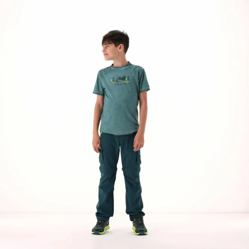 T-shirt da bambino slub jersey