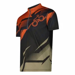 T-shirt da ciclismo da uomo con taschino sul retro