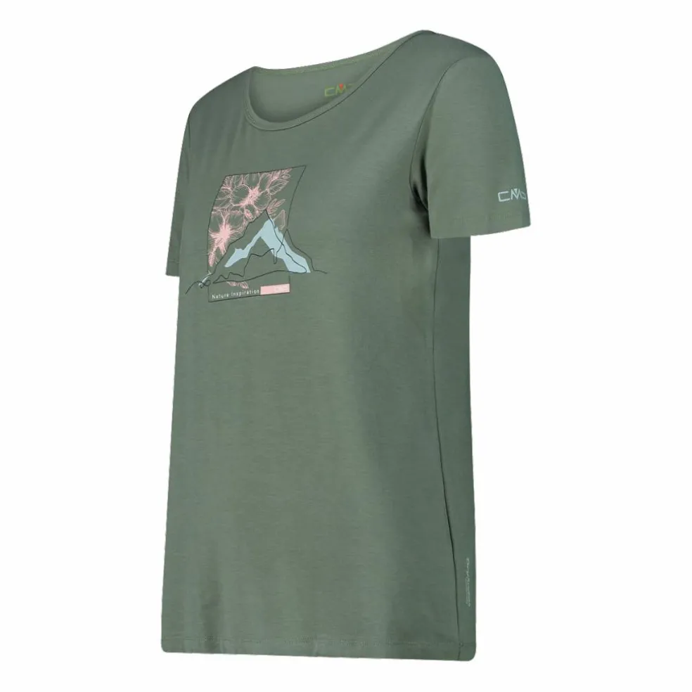 T-shirt da donna in Bamboo con stampa floreale