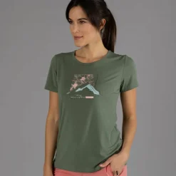 T-shirt da donna in Bamboo con stampa floreale