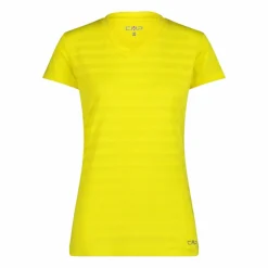 T-shirt donna con inserti in mesh orizzontali