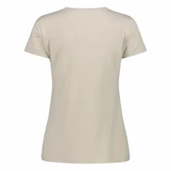 T-shirt donna in tessuto tecnico con stampa sul fronte