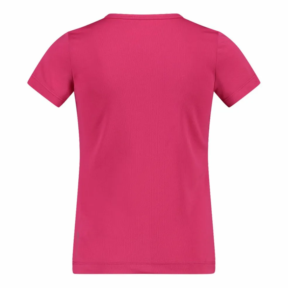 T-shirt girocollo con logo CMP da bambina