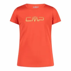 T-shirt girocollo con logo CMP da bambina