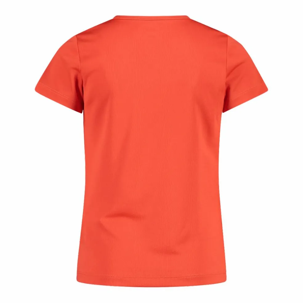 T-shirt girocollo con logo CMP da bambina
