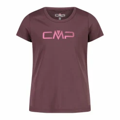 T-shirt girocollo con logo CMP da bambina
