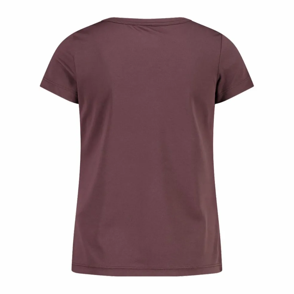T-shirt girocollo con logo CMP da bambina
