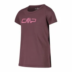 T-shirt girocollo con logo CMP da bambina